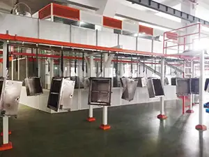 Línea de pintura automática