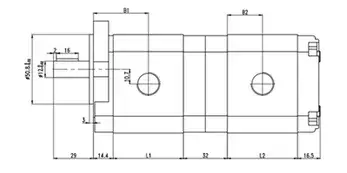 Bombas de engranajes dobles HGP-11A