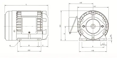 Motor eléctrico horizontal HSW Imagen 1
