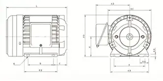 Motor eléctrico horizontal HSW