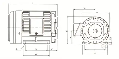 Motor eléctrico horizontal HSW Imagen 2
