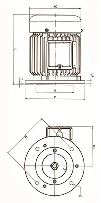 Motor eléctrico horizontal HSL